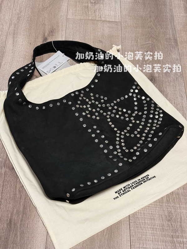 Vivienne Westwood Eleanor Leather Saturn Studded Tote Shoulder Crossbody Bag