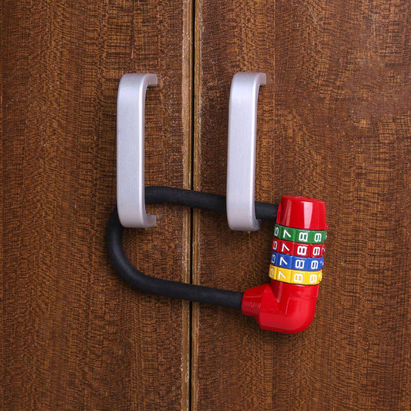 U Type Long Beam Padlock Cabinet Key Lock Home Wardrobe Cabinet Door Cabinet Shoe Cabinet Lengthened Lock overall cupboard lock