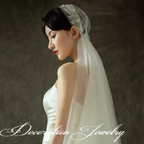 Ultra-fairy Korean series sweet and beautiful handmade bright sheet dresses wedding yarn styled rehead decorated with ancient flowers fairy meritocratic photo accessories