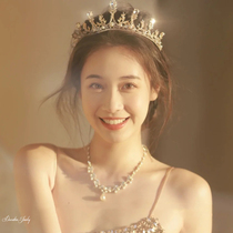 New crown bridal headwear wedding Baroque Adult Lilly Birthday Atmospheric Net Red Princess Senior