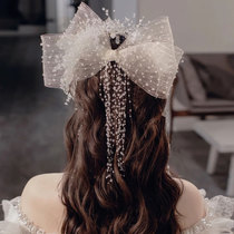 New Korean style sensual flow Su Tai Butterfly knot hair clip bridal bridal Fairy Beauty Headwear Crystal Wedding Wedding Hair Accessories