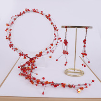 Bride headdress 2019 new wedding dress hair accessories Hanfu red wedding dress toast Shen Xianmei accessories