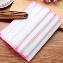 Home Kitchen Fiber Water Suction Not Stained with dishwashing cloth Cleaning rag dishcloth Bulk White Cloth Manufacturer Direct Marketing