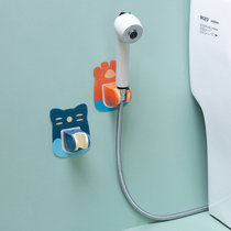 Cartoon shower head bracket free of punch shower nozzle fixed base gonorrhoea shower lotus shower head bathroom accessories containing shelf