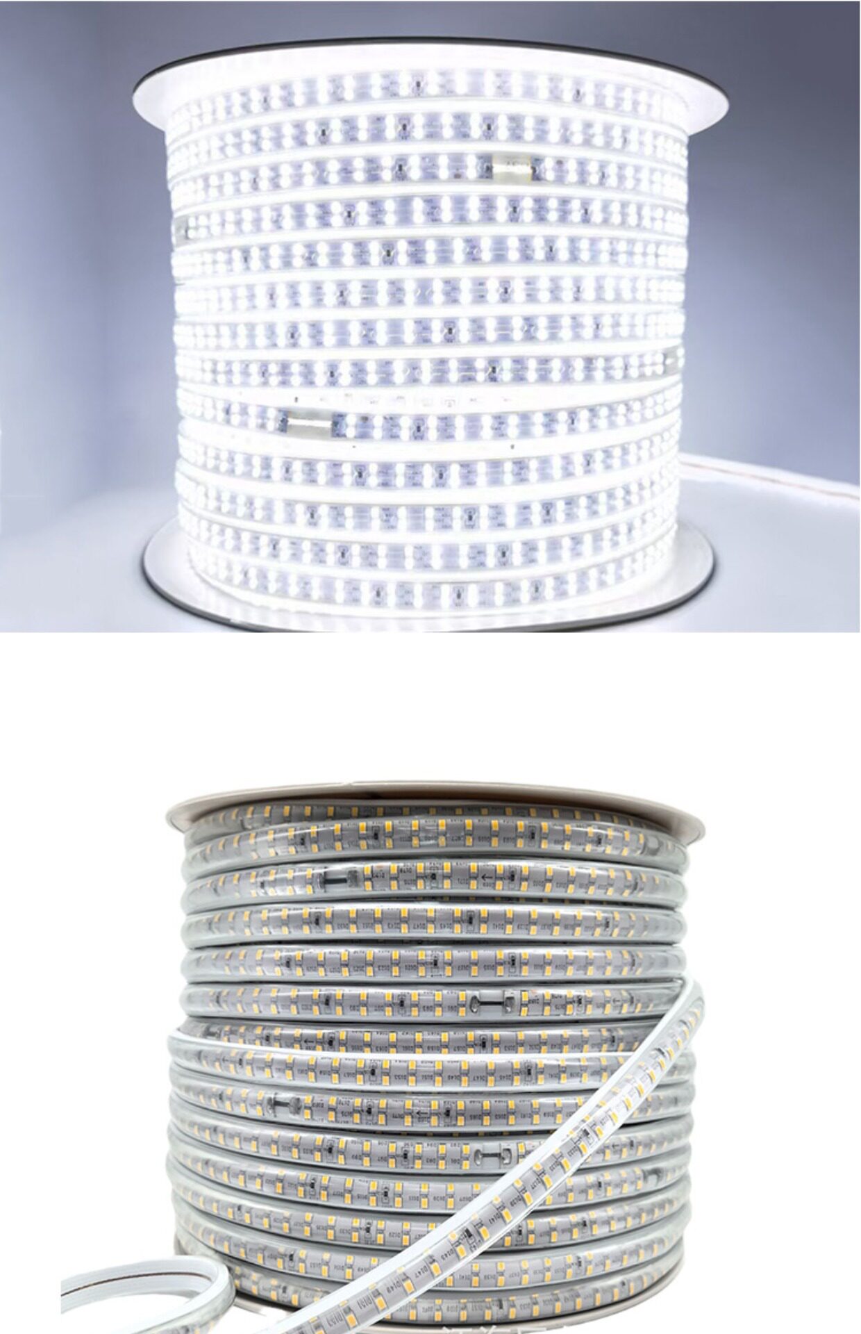 LED şerit 220V açık alan mühendislik aydınlatması su geçirmez dış ortam ışık şeridi hayvan üretimi kule vinç şantiye bodrum 24V36V