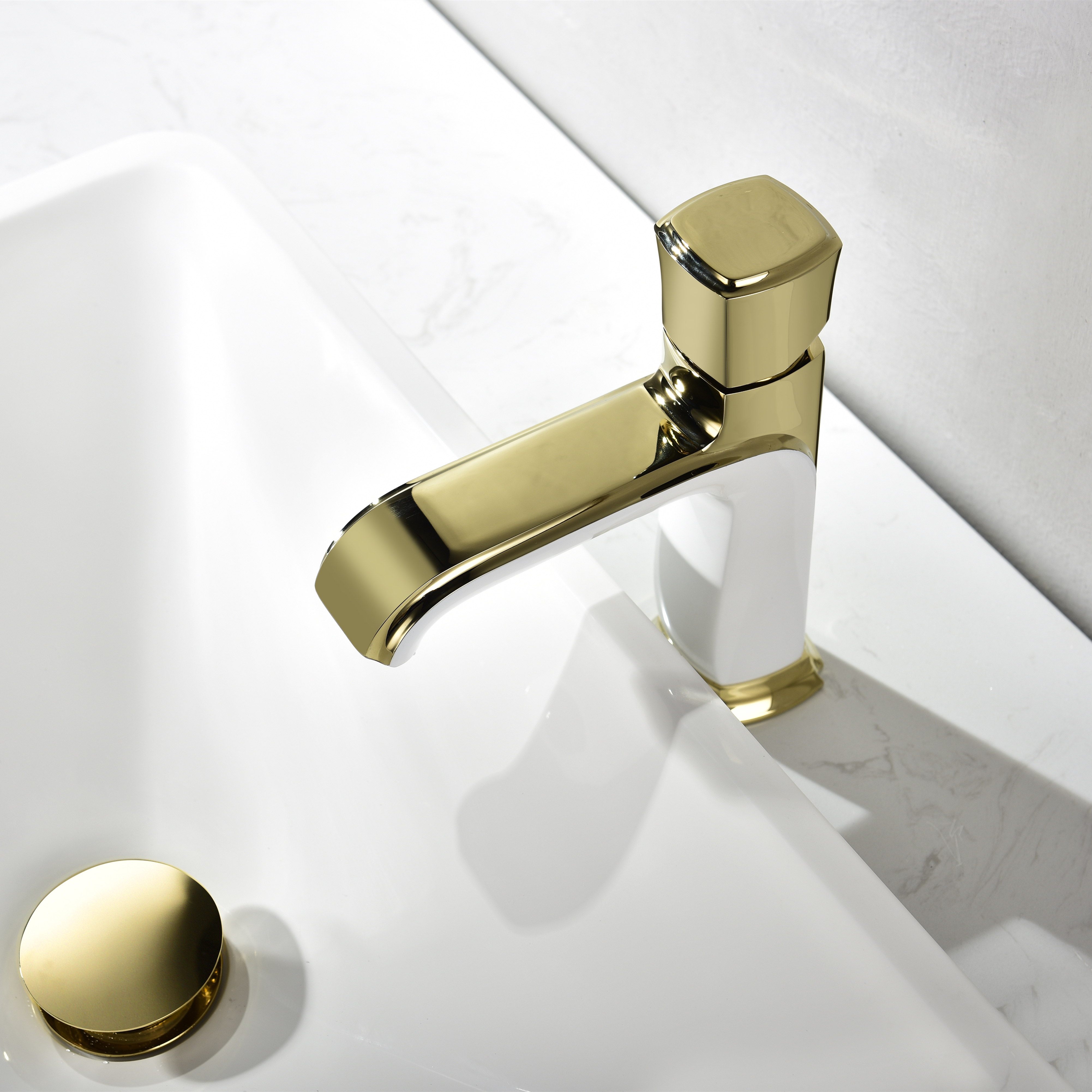 YEFG Factory Faucet Hot and Cold Bathroom Washbasin Washbasin Powder Room Undercounter Basin Full Copper Basin Faucet - Taobao