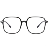 Псевдо -заполненный артефакт черные рамки очки женская высокая высокая часть лица квадратная рама.