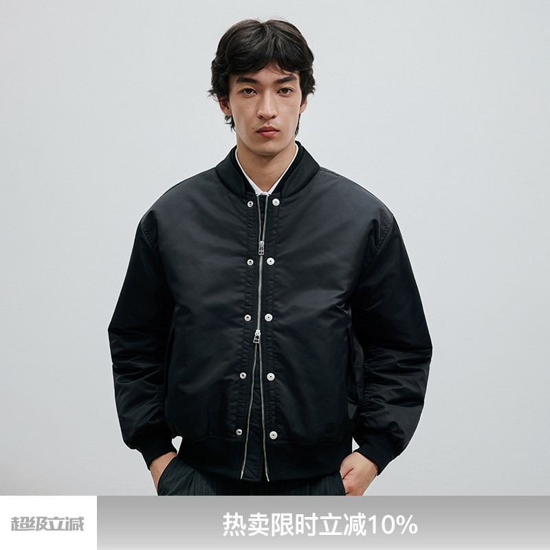 Whimnotion 25Aw "Double Collar Structure" Flight Jacket Bomber Thinsulate Kl Type Cotton Jacket