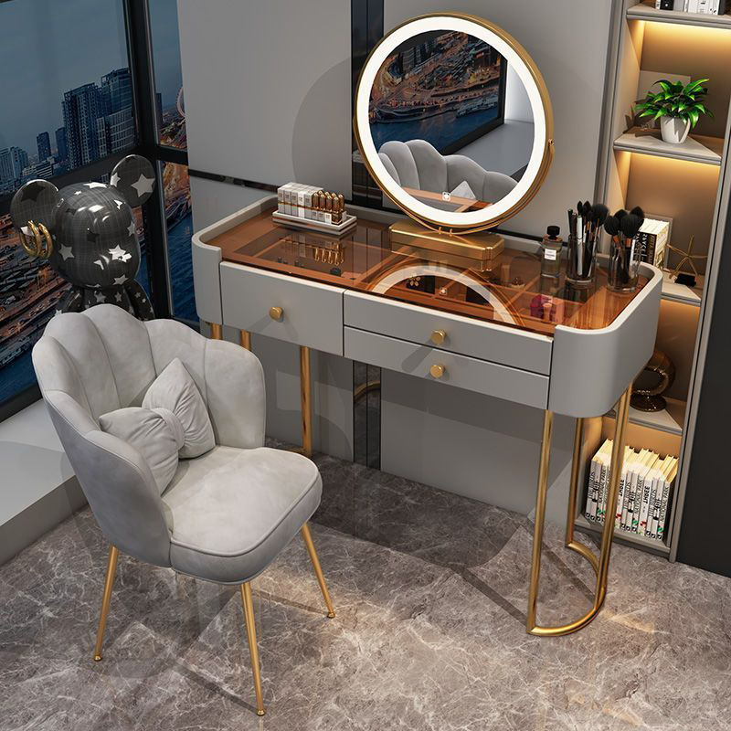 模造岩スラブドレッシングテーブルストレージ統合テーブルライト高級ドレッシングテーブルモダンシンプルベッドルームホームドレッシングテーブル小さなアパート