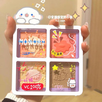 EVI Daily food note Blush High gloss repair powder Three-in-one body plate Female student naked makeup enhance the color of rouge