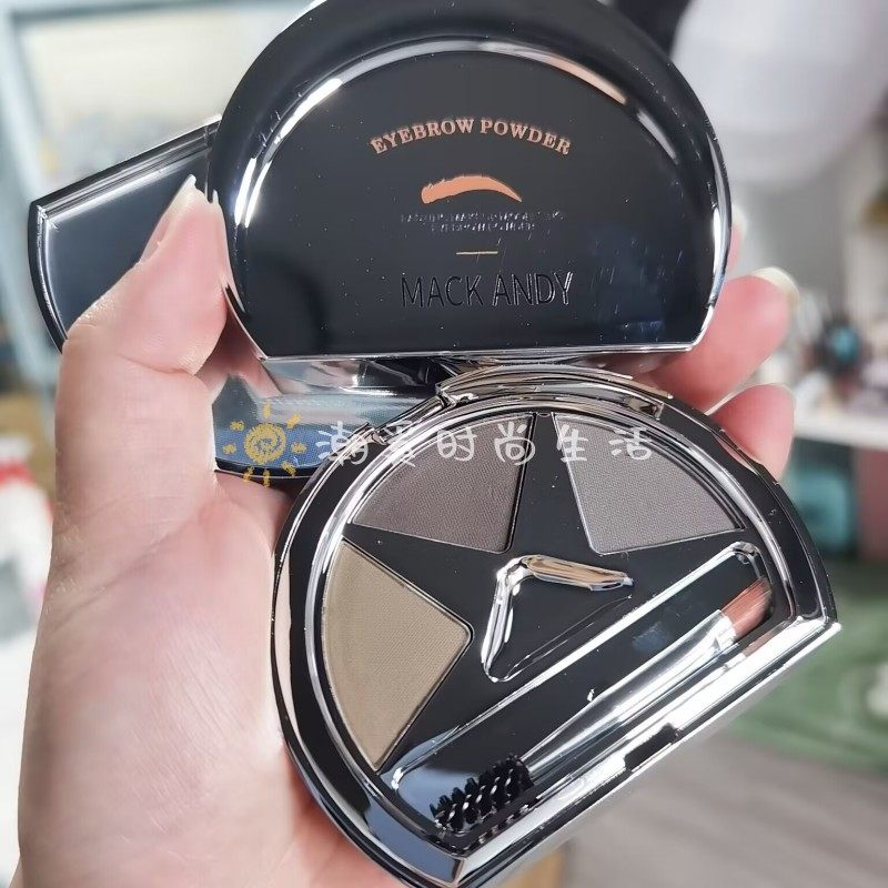 A box of multi-purpose ~ Eyebrow powder three-color three-dimensional eye shadow repair capacity waterproof anti-sweat not easy to fade Marco Andy shaping eyebrows