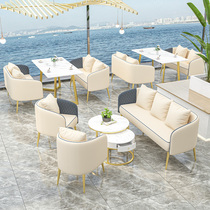 Nordic sales office sofa in talks table and chairs Combined modern business area Reception room beauty salon Restaurant Cafeteria seat tea table