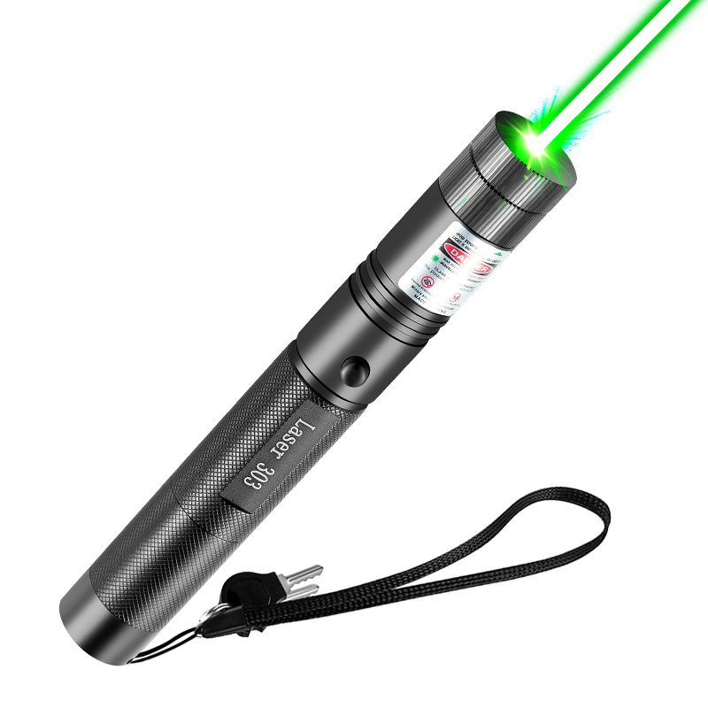 レーザーポインター 高出力 強力光 長距離 緑色レーザー レーザー光 星模様 天文 星型ポインター 運転学校 物理実験