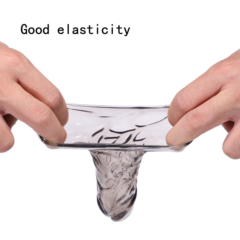 Reusable Condoms Silicone Penis Sleeve Clitoris Stimulation