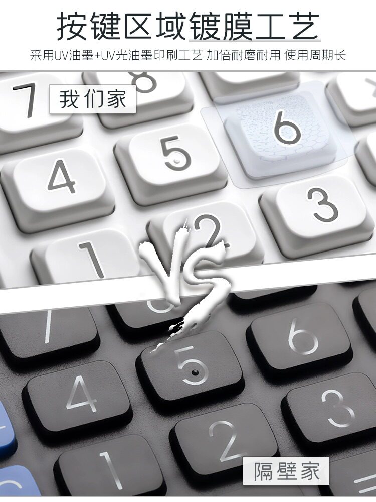 Solar-Powered Calculator with 12-Digit Large Screen, Stylish and Trendy, Minimalist and Unique, Large Voice Version for Men and Women, Financial Accounting, Office Use, Suitable for Elementary School Students