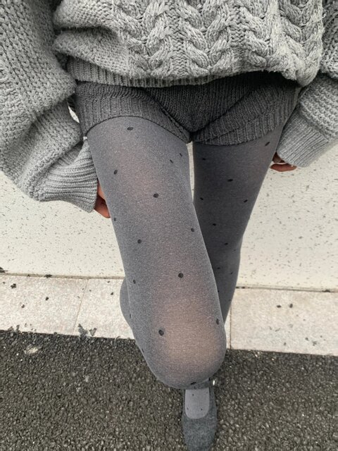 Gray Thin Pantyhose for Women, Pressure Slimming Thick Gray Leggings for Autumn and Winter, Non-Slip Thickened Tights