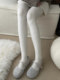 Autumn and Winter Milk White Pantyhose for Women, Jk Style, Thickened for Outer Wear, Slimming, Thin Style, Japanese Twist Pattern, Fleece-Lined Oatmeal Cotton Leggings