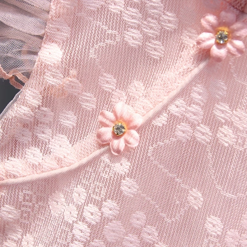 Летняя одежда, платье, кружевная юбка на девочку, ципао, летний наряд маленькой принцессы для девочек, детская одежда