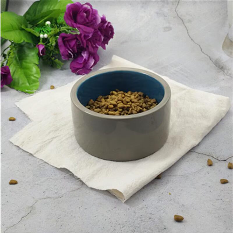 Pet bát gốm con chó bát con mèo bát con chó bát bát thức ăn bát con mèo bát con chó con mèo cần thiết hàng ngày bát - Cat / Dog hàng ngày Neccessities dụng cụ ăn uống cho chó	