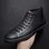 Tide thương hiệu mùa thu và mùa đông 2020 giày cao cổ mới giày cao cổ nam giày da cao cấp thời trang Hàn Quốc giày nam thời trang - Giay cao