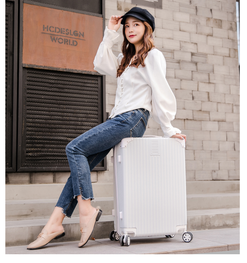 Hành lý nữ ins net đỏ 20 inch trường hợp xe đẩy phổ quát vali bánh xe 24 trường trung học nam mật khẩu hành lý - Va li tui du lich