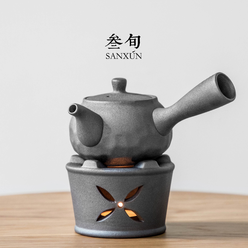 Tea - pot heating candle heating ceramic base warm tea - cooking tea table for a Japanese-style warm tea - pot household tea pot