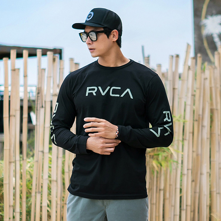 RVCA Long sleeves T-shirt Korea Direct Sport Comfort Casual Long Sleeve Men T-Shirt MST562BRV 