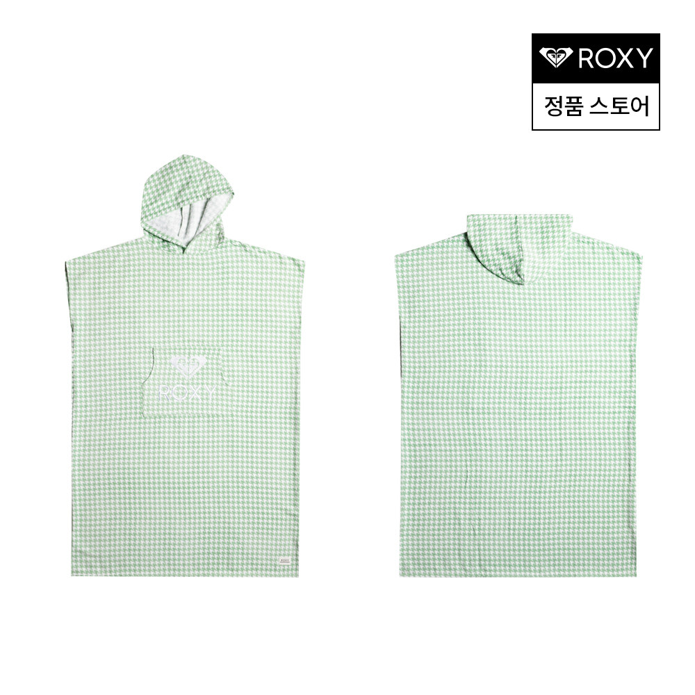 ROXY women's beach bathrobe Korean direct swimming with cap swimsuit cover towel AT1748GRX 