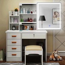 Mirror with light small household mini dresser   modern economy - oriented makeup table   red bedroom dressing table