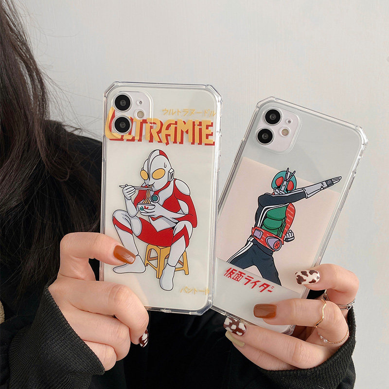 The exploration circle applies iPhone12 mobile phone protection shell Apple 11Pro Max silica gel 13 XS XR anti-fall 7P 8plus male xmax transparent fun cartoon