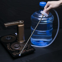 Tea set accessories stainless steel suction pipe bottled water inlet pipe silicone tea tray upper pipe water dispenser pumping hose