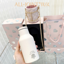  ALLJOINT you only Roman holiday thermos womens portable small stainless steel water cup Net red custom direct drinking