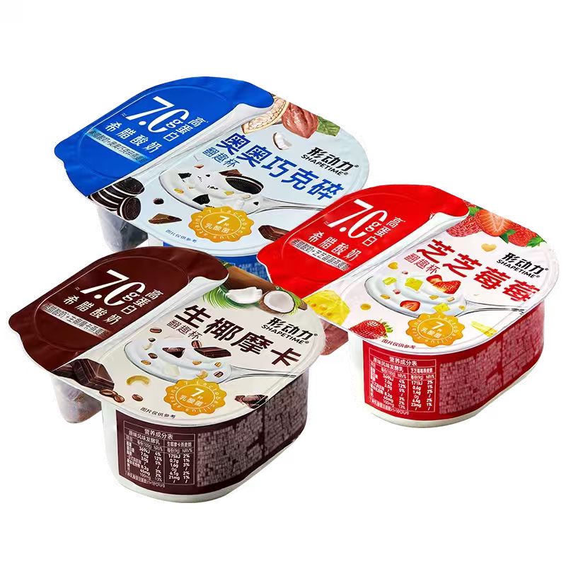 形动力翻趣杯希腊酸奶低温酸奶经典109g办公室即食谷物零食酸奶碗