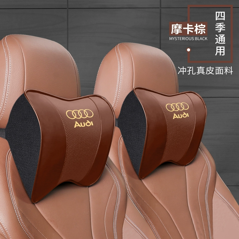 Gối tựa đầu Audi A6L A4L/Q3/Q5L/A5/A3 ô tô/Q2 đệm cổ gối Q7 phụ kiện gối thắt lưng gối tựa đầu oto cao cấp 