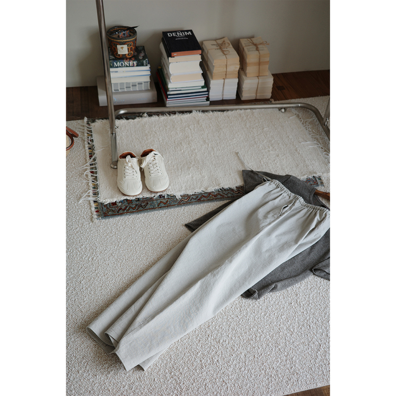 Ninchem丨Ji Silk Textile Series: Stylish, Wide-Leg, Skin-Friendly, Fully Elastic Waist, Color-Woven Striped Pants