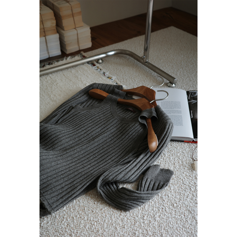 Ninchem丨Brand Yarn Is Machine Washable, Soft and Misty, Lightweight and Non-See-Through, French Rain Dew Linen Slimming Knit Series