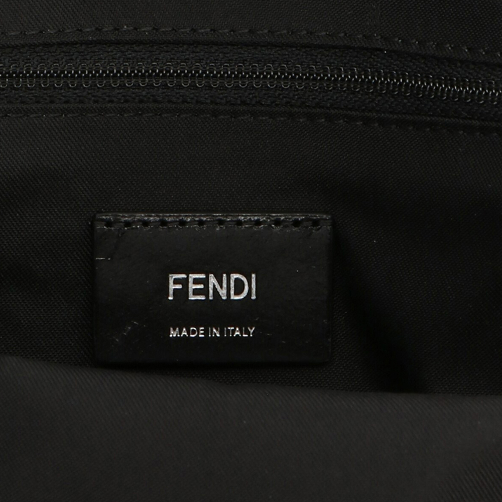 Fendi Fendi Đen da da bò ít quái vật túi túi ngực dốc đàn ông thời trang mắt của