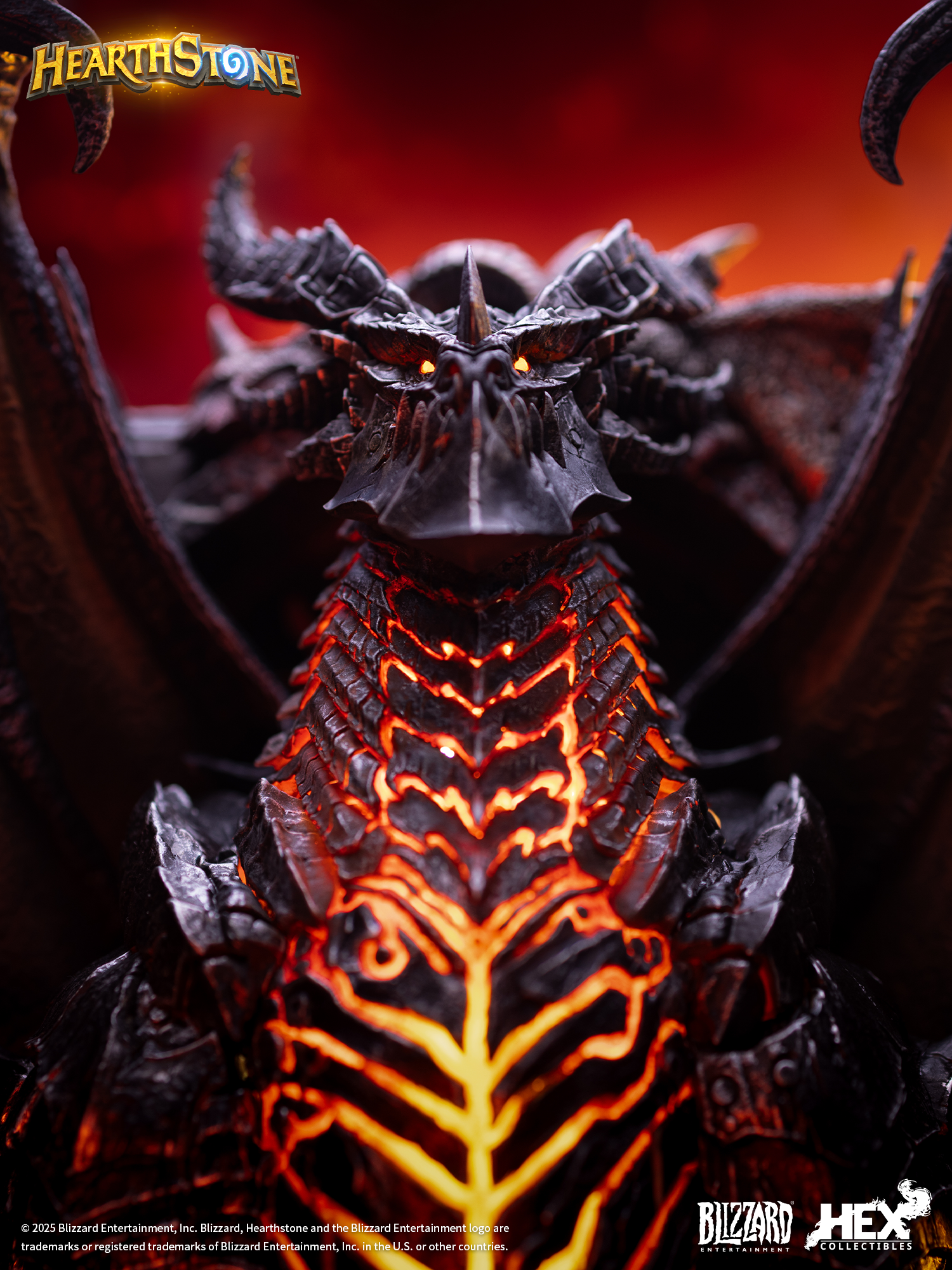Спотовая Blizzard Blizzard игра официальная периферия Hearthstone Deathwing карточное искусство статуя