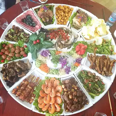 Set plate platter home round New Year's Eve dinner Chinese tableware dishes set combination reunion creative Net red light luxury