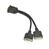 DMS 59针转双DVI视频转接线 59针公转2DVI母连接线  显卡连接线