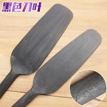 Zhou Bazi brick knife black size round head tile knife construction worker bricklayer Mason tool double-sided mud knife wall brick knife