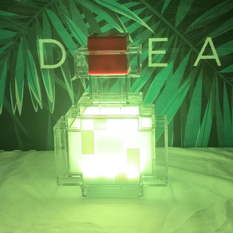 Minecraft Torch Lamp Mc Game Peripheral Toys Potion Bottle Lava Ore Night Light Ornament Birthday Gift