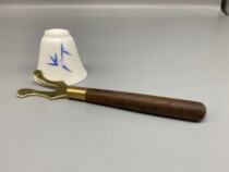 Ebony handle copper kettle fork - iron kettle accessories anti-scalding clip