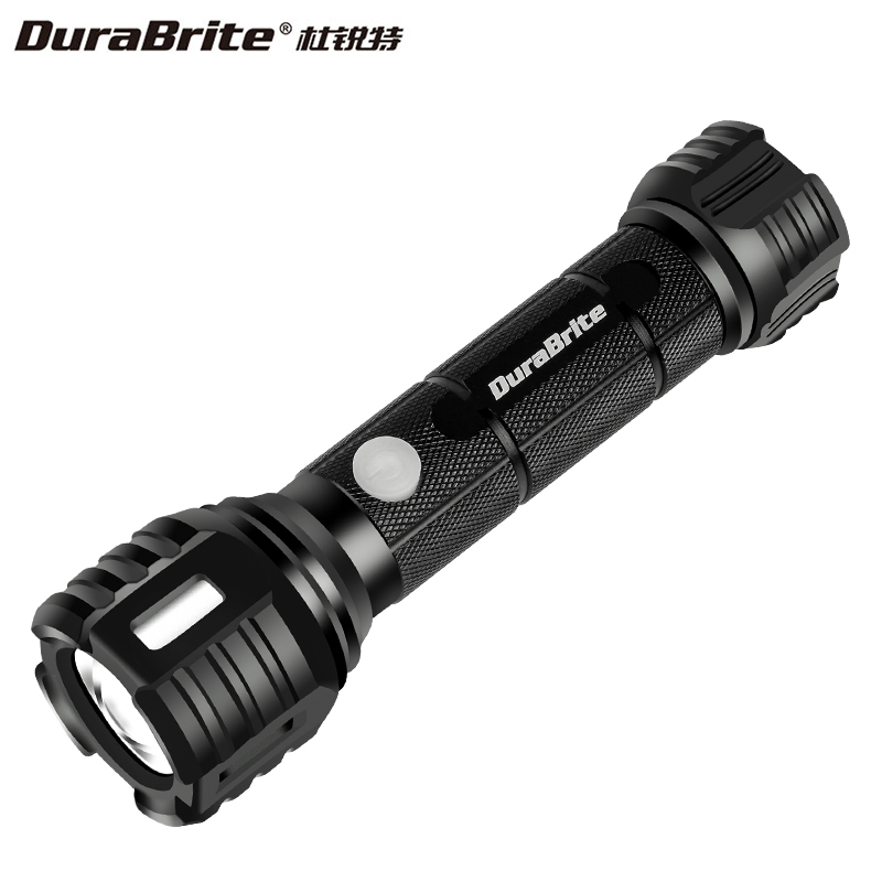 Durate 350 Lumen Rechargeable Flashlight LED Lamp Strong Light Superbright Rechargeable Emergency D011107N Outdoor Home