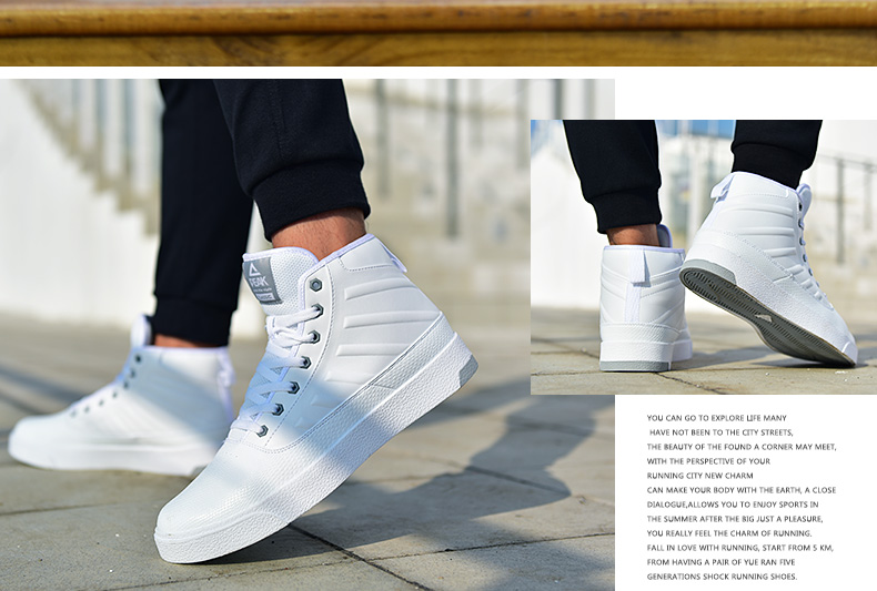 Giày mới mùa thu giày skate nam cao để giúp mang giày chống trượt thông thường giày thể thao cổ điển nam - Dép / giày thường các hãng giày sneaker nổi tiếng