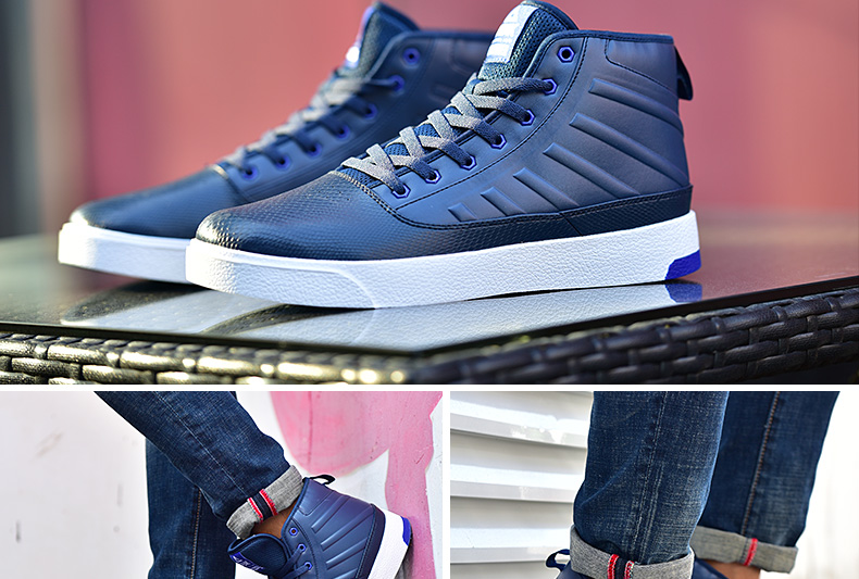 Giày mới mùa thu giày skate nam cao để giúp mang giày chống trượt thông thường giày thể thao cổ điển nam - Dép / giày thường các hãng giày sneaker nổi tiếng