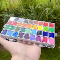 Japan NICKER opaque watercolor pigment gouache wet packaging Miyazaki Hayao royal pigment 24 colors 36 colors