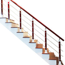 Stair handrail guardrail room floor fence modern balcony platform column pvc simple railing length package 2: 4)