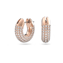 (Self-operated) Swarovski Dextera large hoop earrings neutral industrial style high-end sense