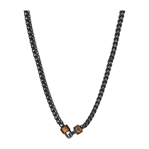 (Self-operated) Armani Armani LOVE series retro leather necklaces for trendy men as gifts for their boyfriends